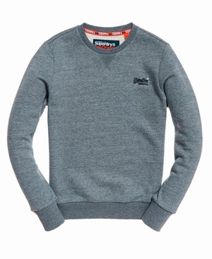 Superdry Orange Label Crew Férfi Pulóver Kék | YZTUM0867